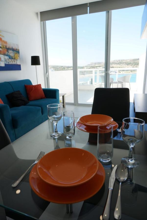 Sea View Penthouse Mellieha Bay Apartamento Exterior foto